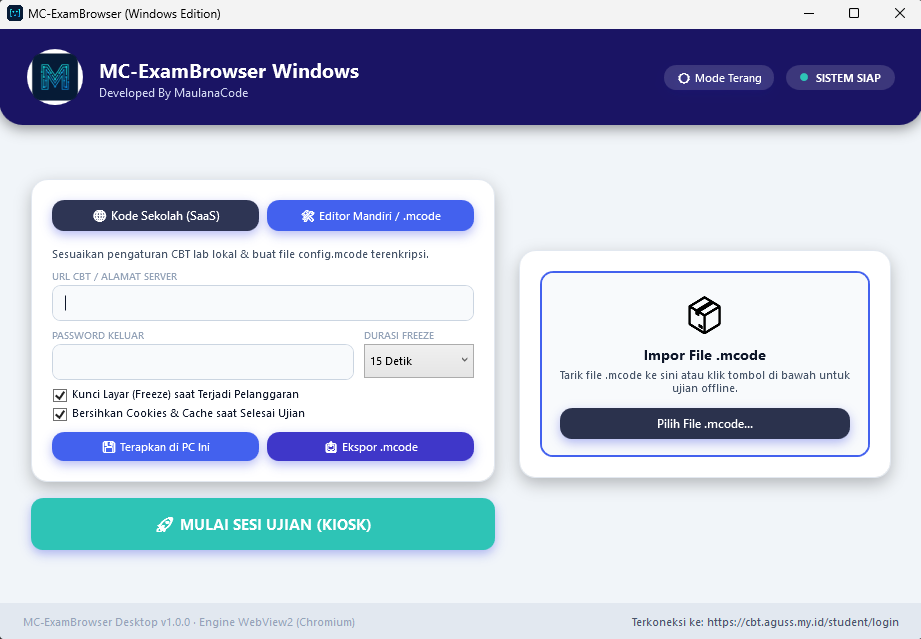 MC-ExamBrowser Windows Client